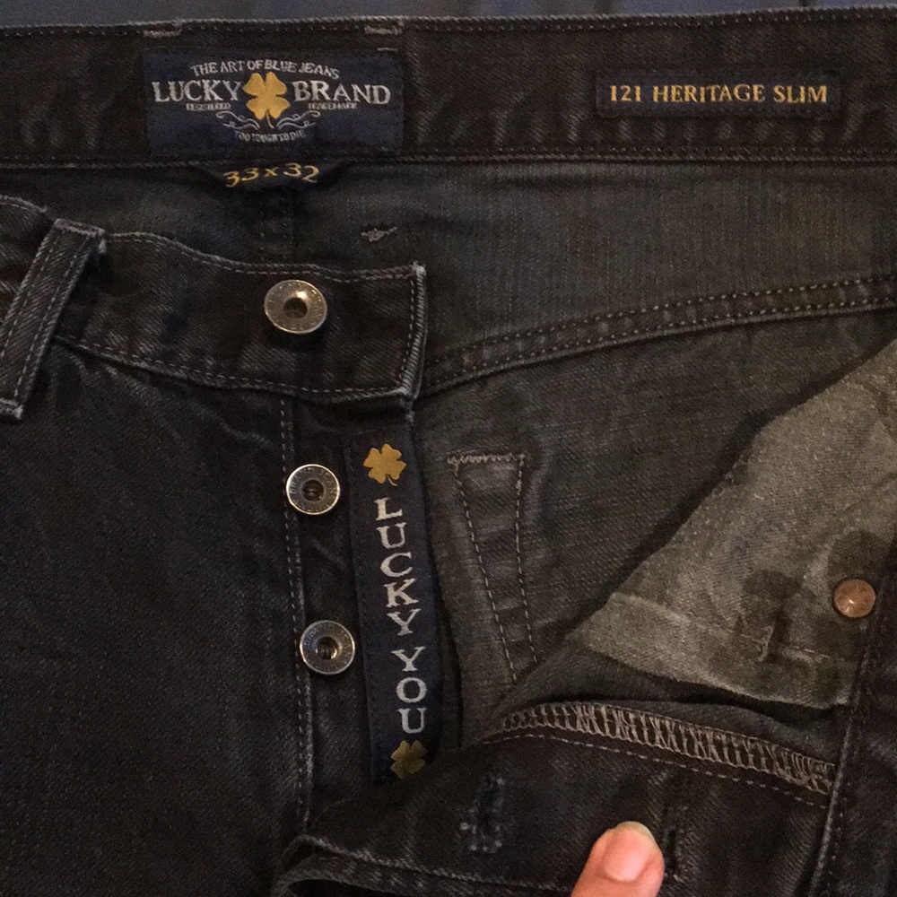 Black Lucky Brand Jeans Size 33x32!